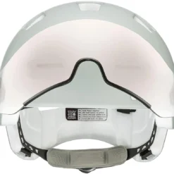 Uvex Rush Visor Visier Fahrradhelm - Papyrus Grey Mat -HelmPro Verkaufs-Shop uvex rush visor Visier Fahrradhelm mit Ruecklicht papyrus grey mat 2a